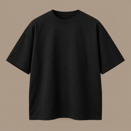 Blank black oversized T-shirt