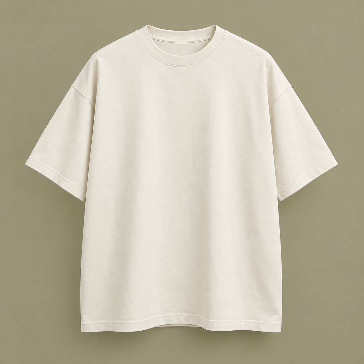 Blank ivory oversized T-shirt